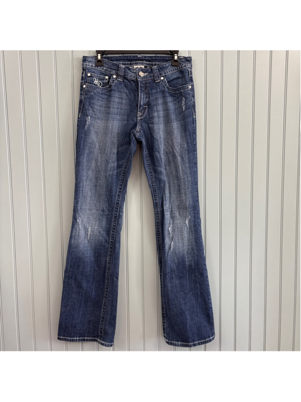 Harley-Davidson Blue Boot Cut Jeans Size 6 Tall